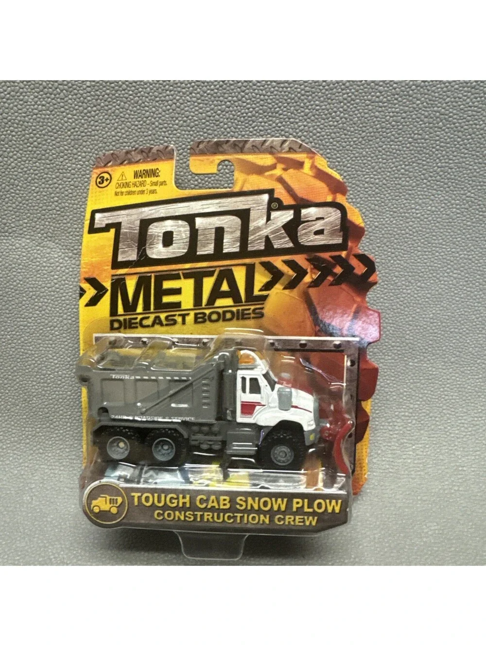 Tonka Metal Tough Cab Snow Plow Truck Construction Crew 1:64 Diecast 2014